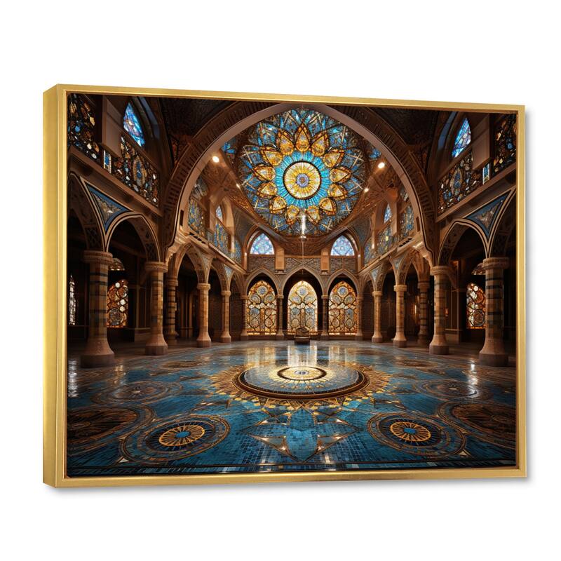 Designart "Islam Art Islamic Architecture III" Islamic Framed Wall